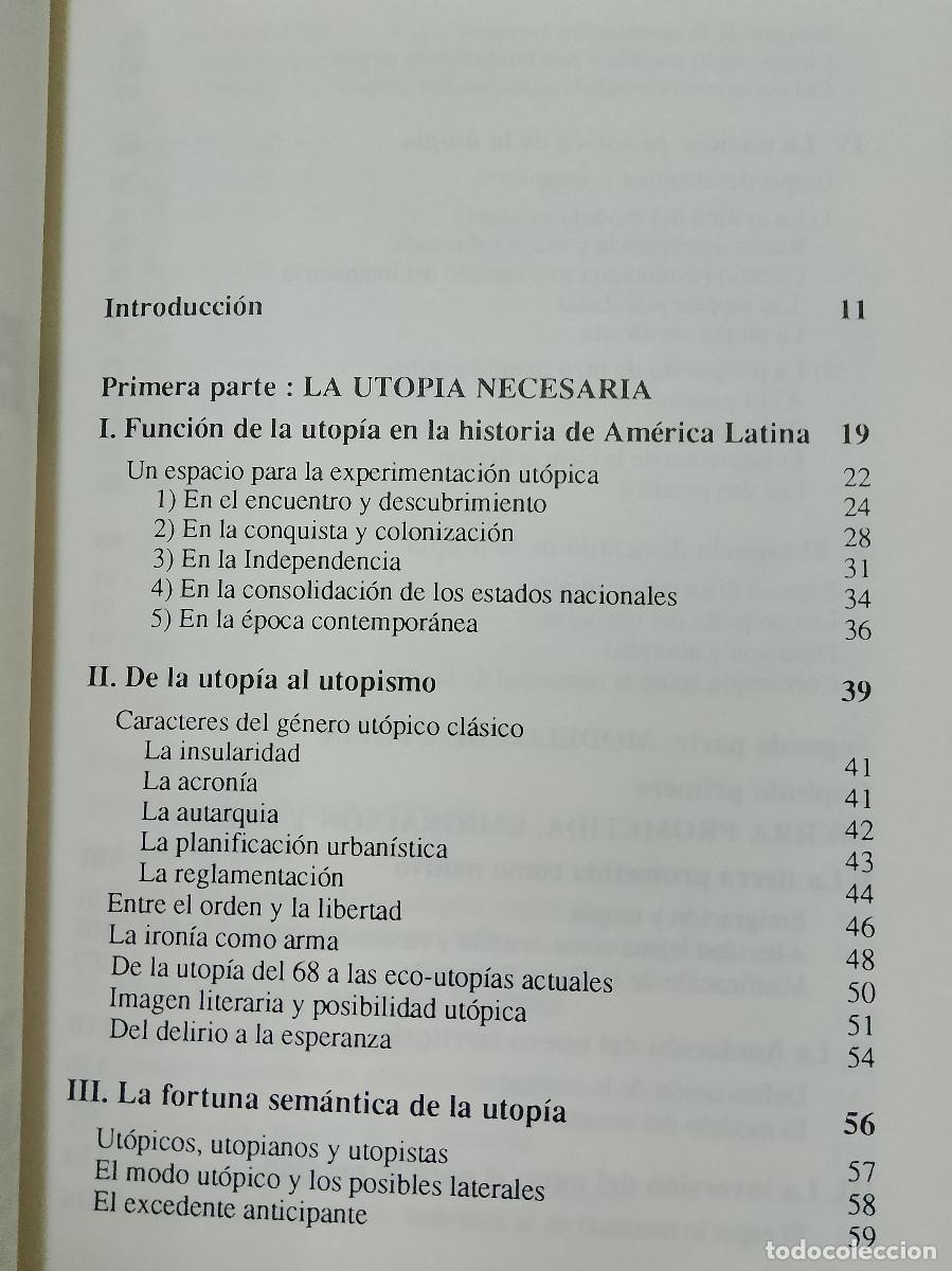 Libros de segunda mano: Fernando Ainsa: Necesidad de la utop&iacute;a (Editorial Nordan-Comunidad. 1990) - Foto 3