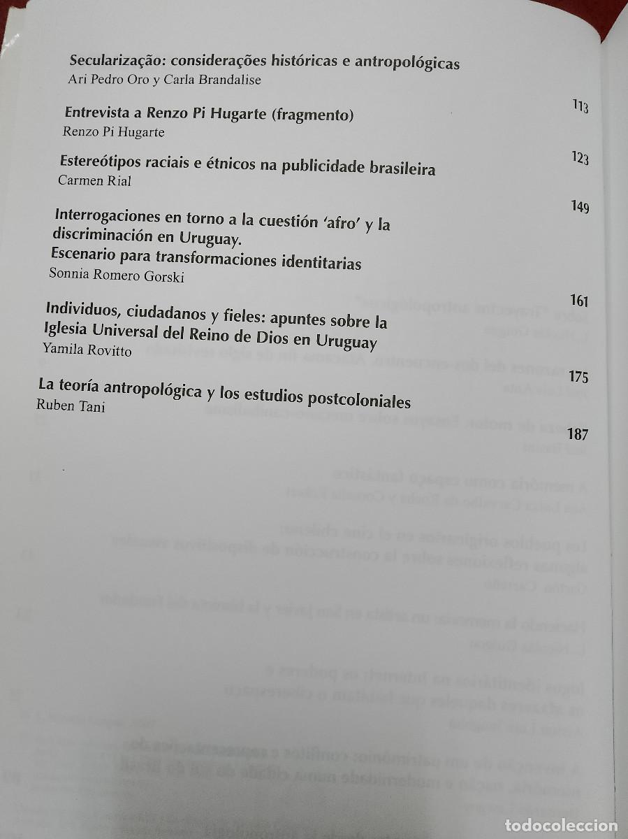 Libros de segunda mano: L. Nicol&aacute;s Guigou (comp.): Trayectos antropol&oacute;gicos - Foto 4