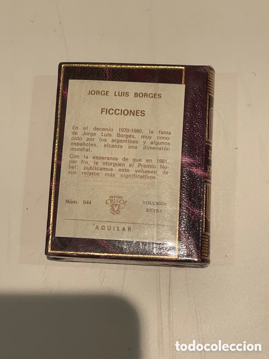 Libros de segunda mano: Crisolin lujo 044 - Borges - Ficciones - Aguilar - Foto 2