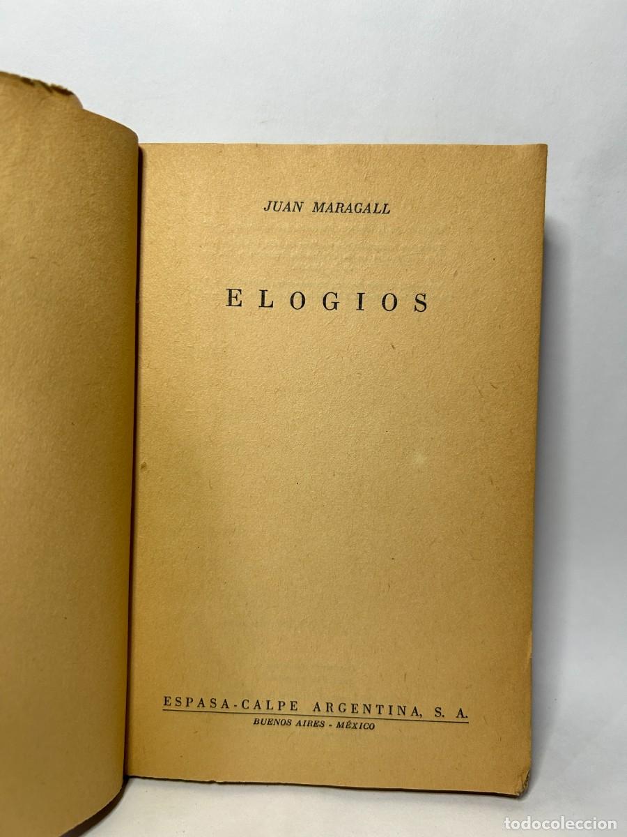 Libros de segunda mano: JUAN MARAGALL - ELOGIOS - PRIMERA EDICI&Oacute;N - 1950 - Foto 3