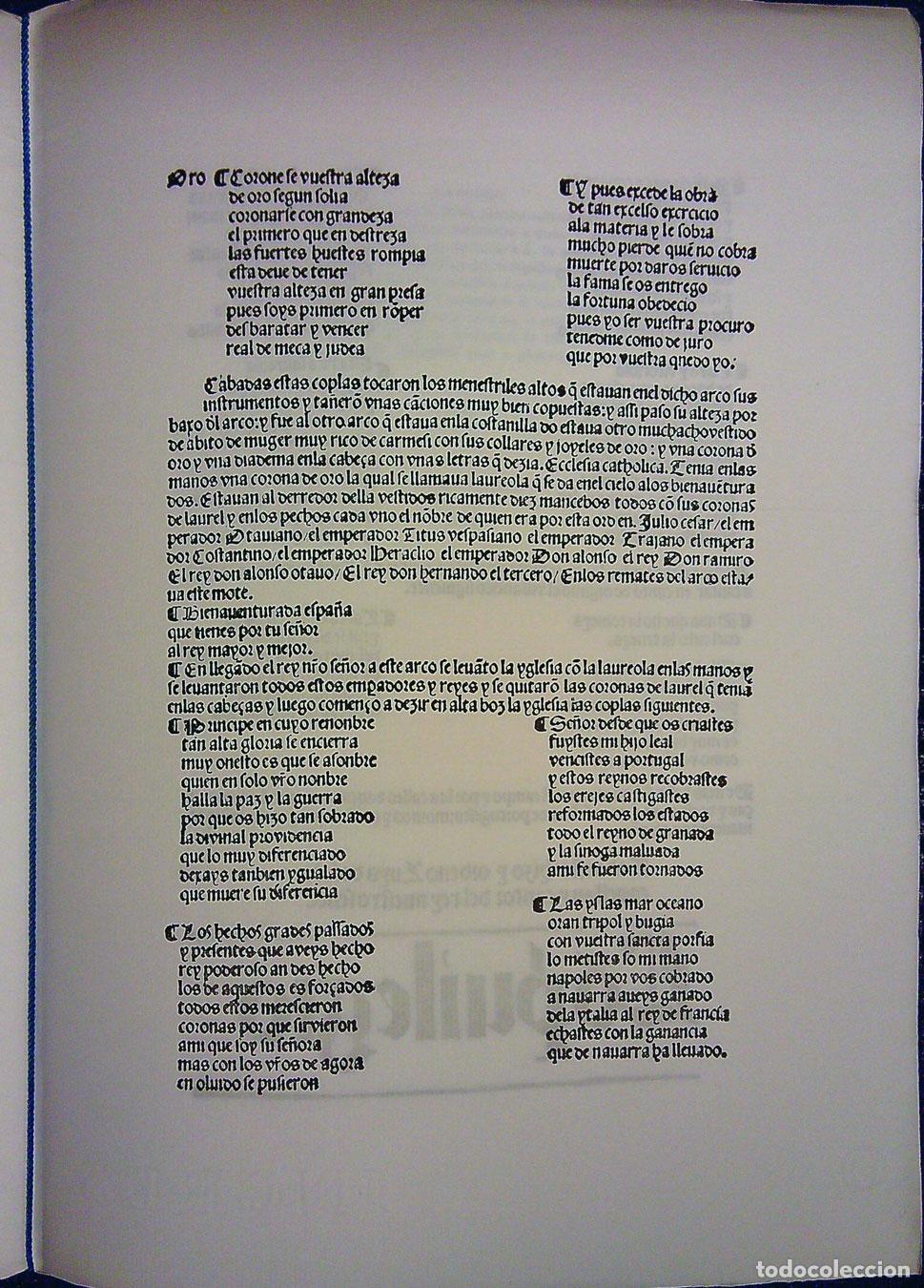 Libros de segunda mano: LUIS DE SOTO &ndash; EL RECIBIMIENTO &ndash; 1513 &ndash; FACSIMIL - Foto 3