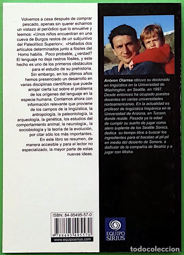 Libros de segunda mano: Or&iacute;genes del lenguaje y selecci&oacute;n natural - Antxon Olarrea - Foto 2