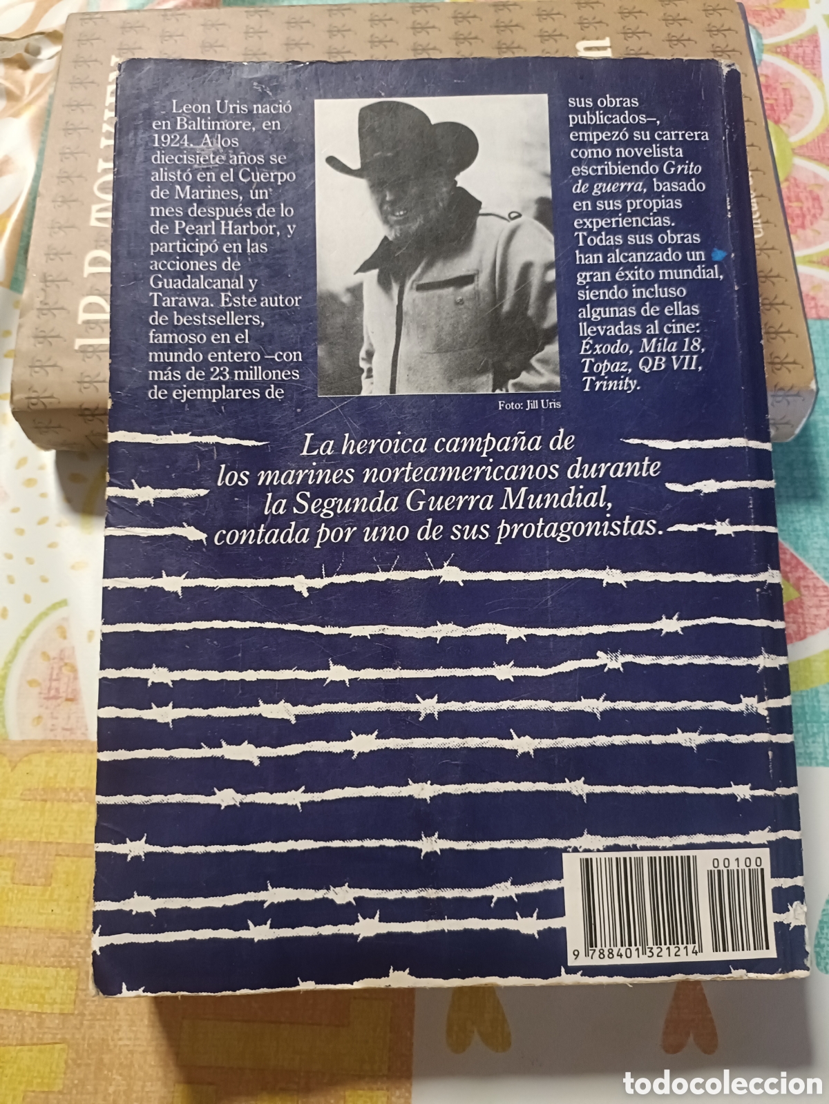 Libros de segunda mano: Libro Grito de Guerra -Leon Uris- Ed. P&J 1&deg; Edici&oacute;n 1985 - Foto 2
