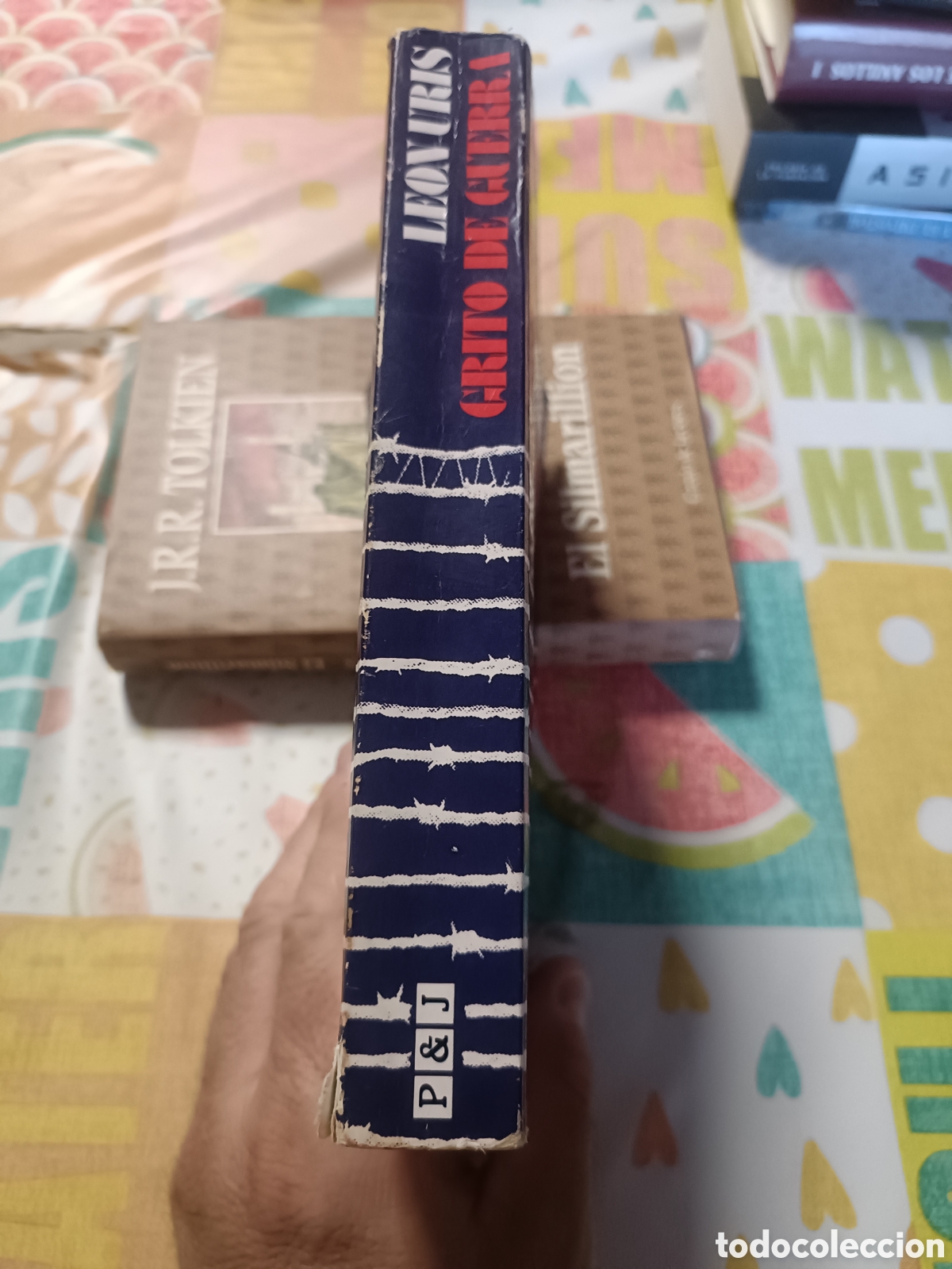 Libros de segunda mano: Libro Grito de Guerra -Leon Uris- Ed. P&J 1&deg; Edici&oacute;n 1985 - Foto 3