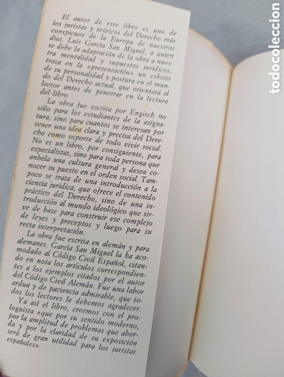 Libros de segunda mano: Introducci&oacute;n al pensamiento jur&iacute;dico. Karl Engisch. - Foto 5