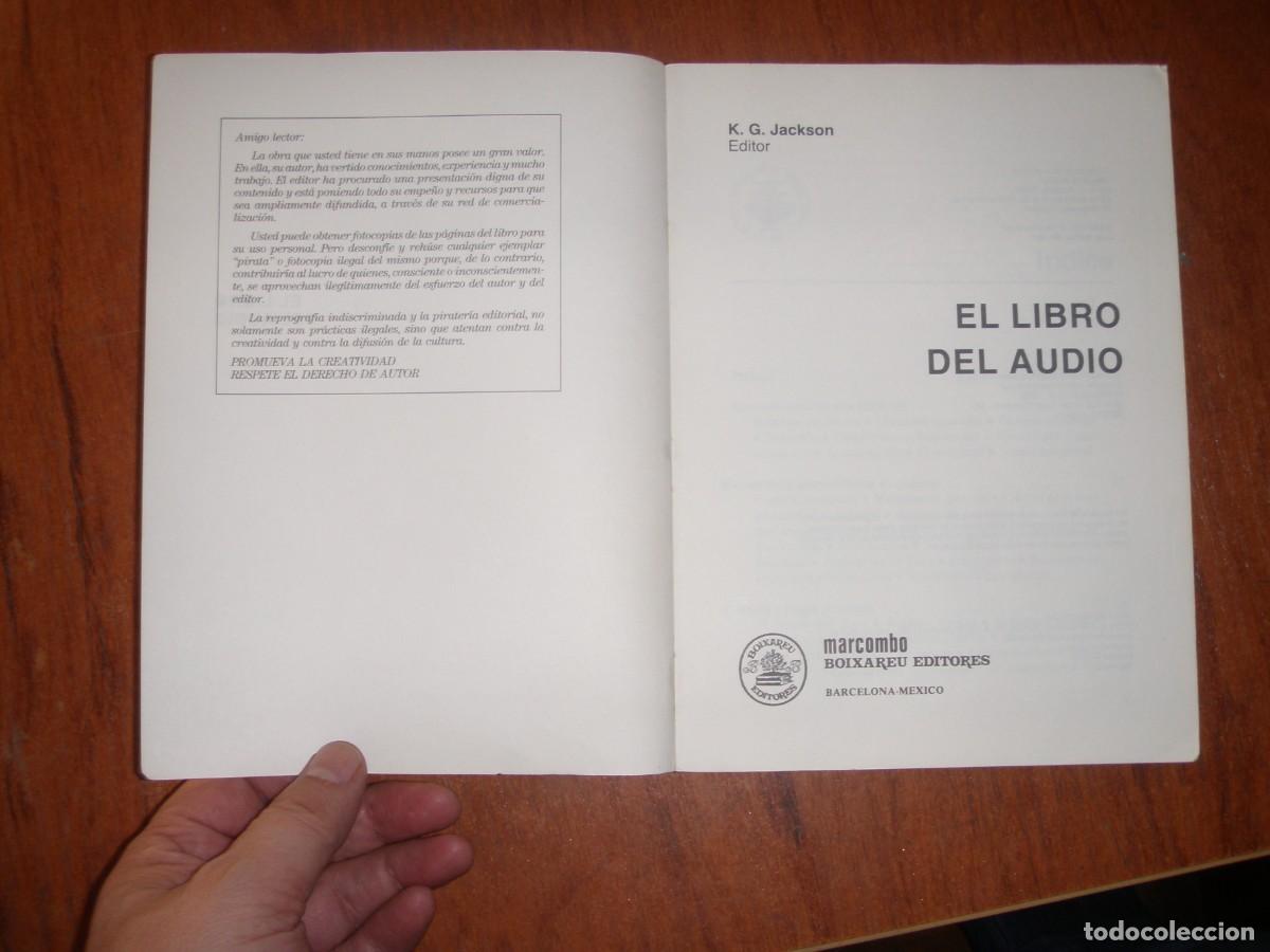 Libros de segunda mano: EL LIBRO DEL AUDIO K.G. JACKSON UNICO!!! MARCOMBO - Foto 4