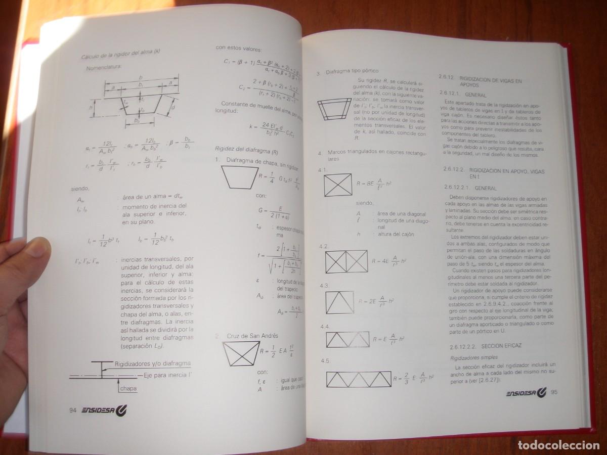 Libros de segunda mano: RECOMENDACIONES PARA EL PROYECTO DE PUENTES DE ACERO ENSIDESA - Foto 7
