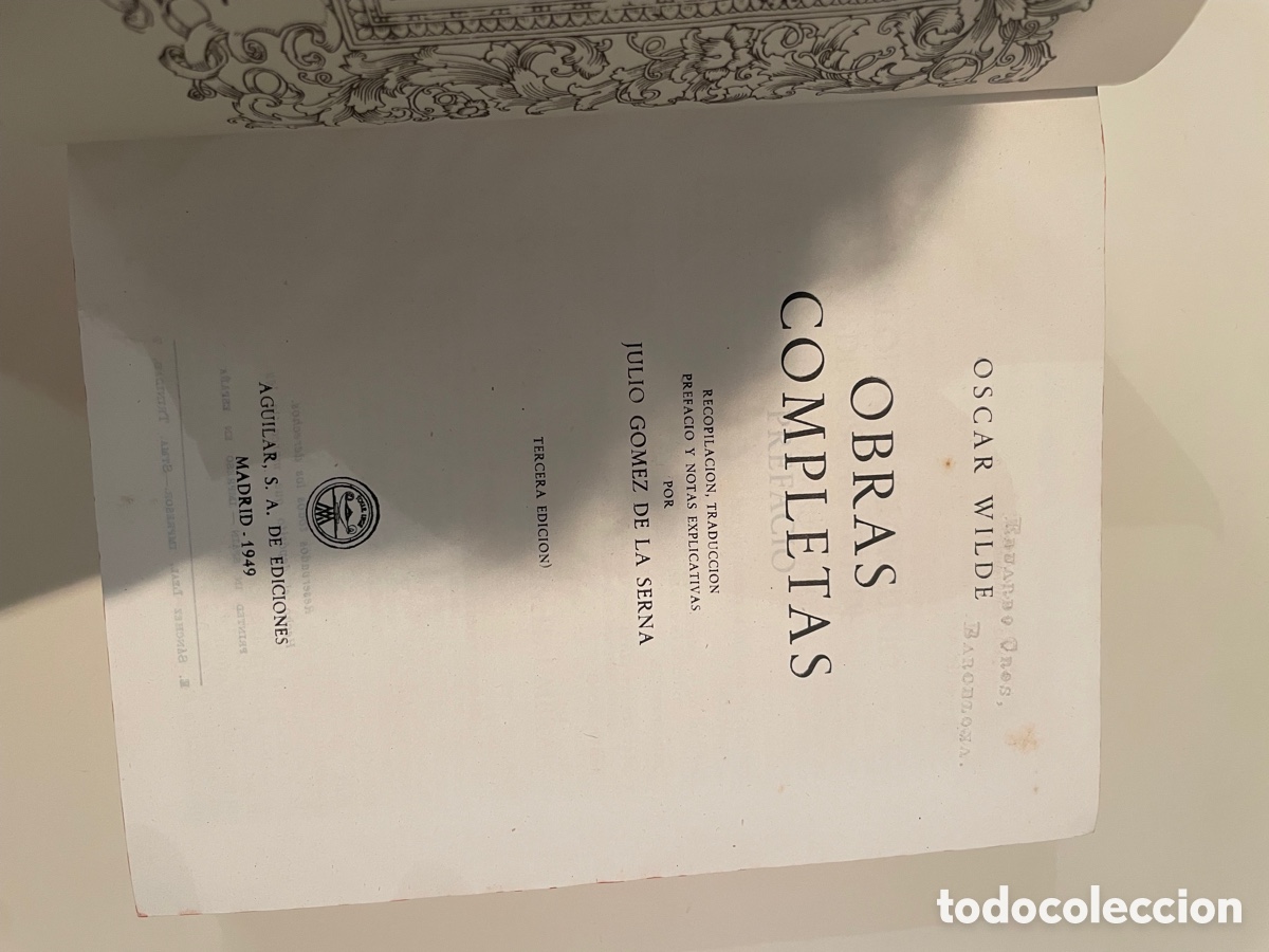 Libros de segunda mano: Oscar Wilde - Obras Completas - Aguilar eternas - Foto 7