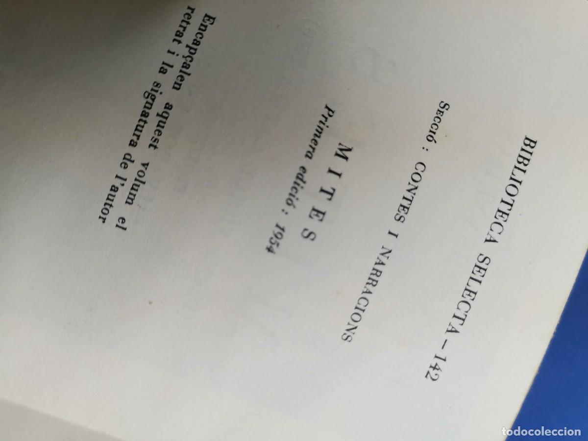 Libros de segunda mano: JORDI SARSANEDAS. MITES. 1954. PRIMERA EDICION EDITORIAL SELECTA - Foto 10