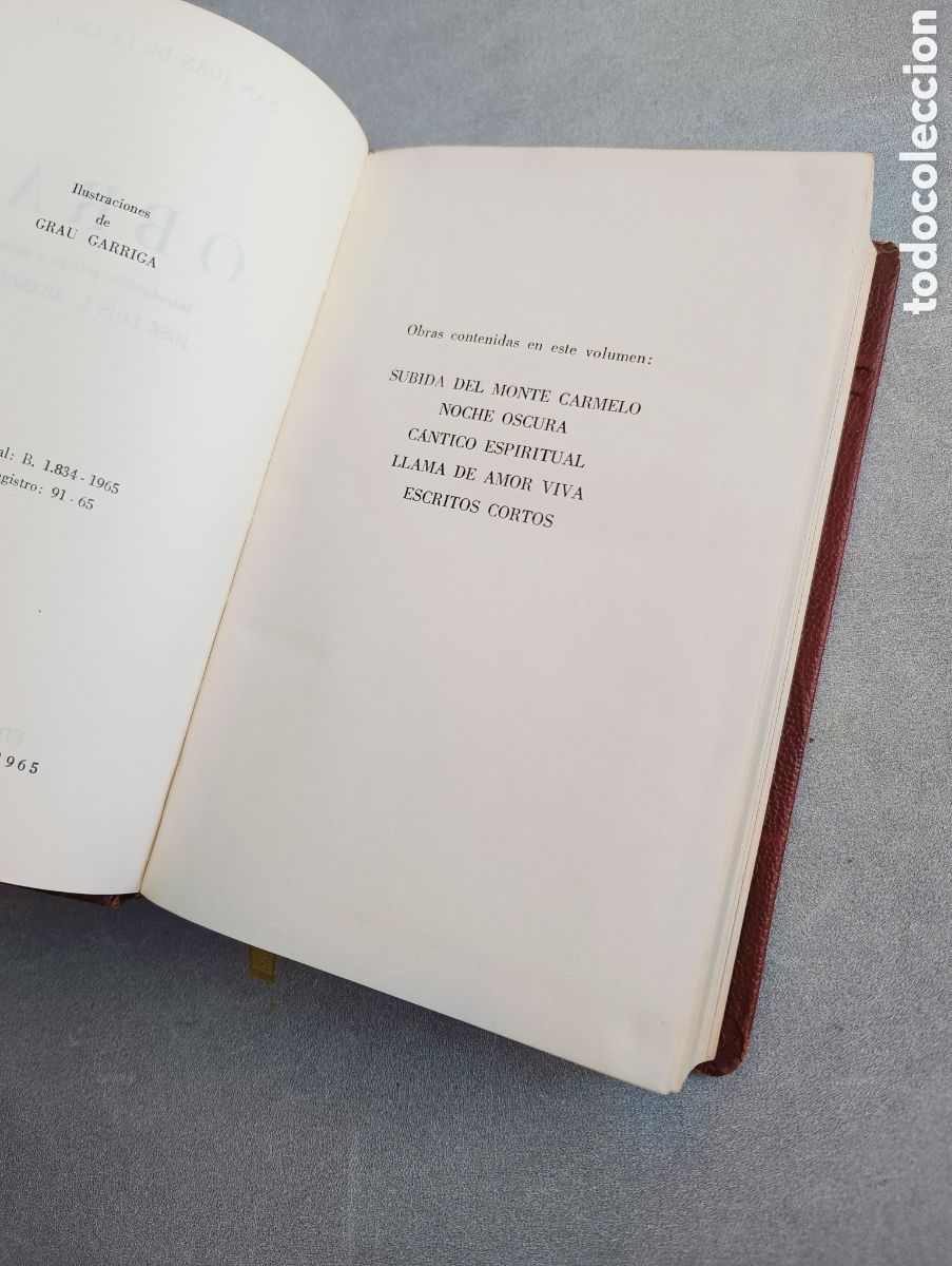 Libros de segunda mano: Obras. San Juan de la Cruz. Editorial Vergara. - Foto 6