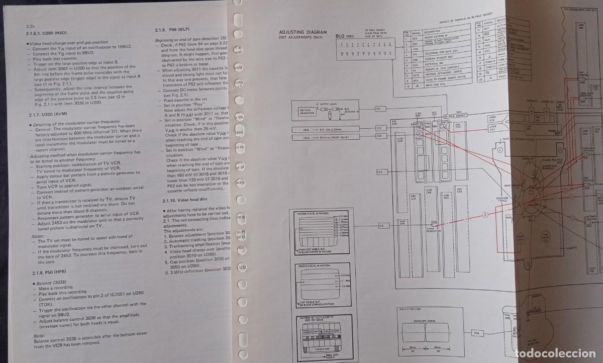 Libros de segunda mano: Manual para el t&eacute;cnico Philips Video cassette VR 2020 - Foto 3