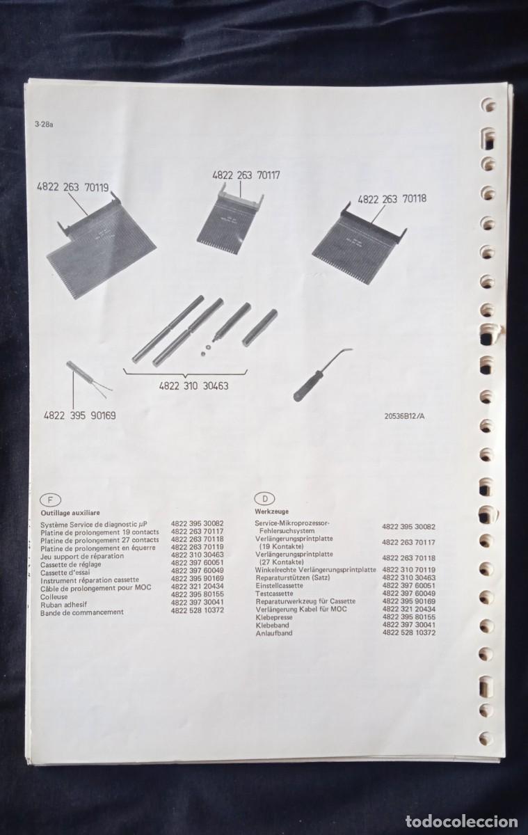 Libros de segunda mano: Manual para el t&eacute;cnico Philips Video cassette VR 2020 - Foto 4
