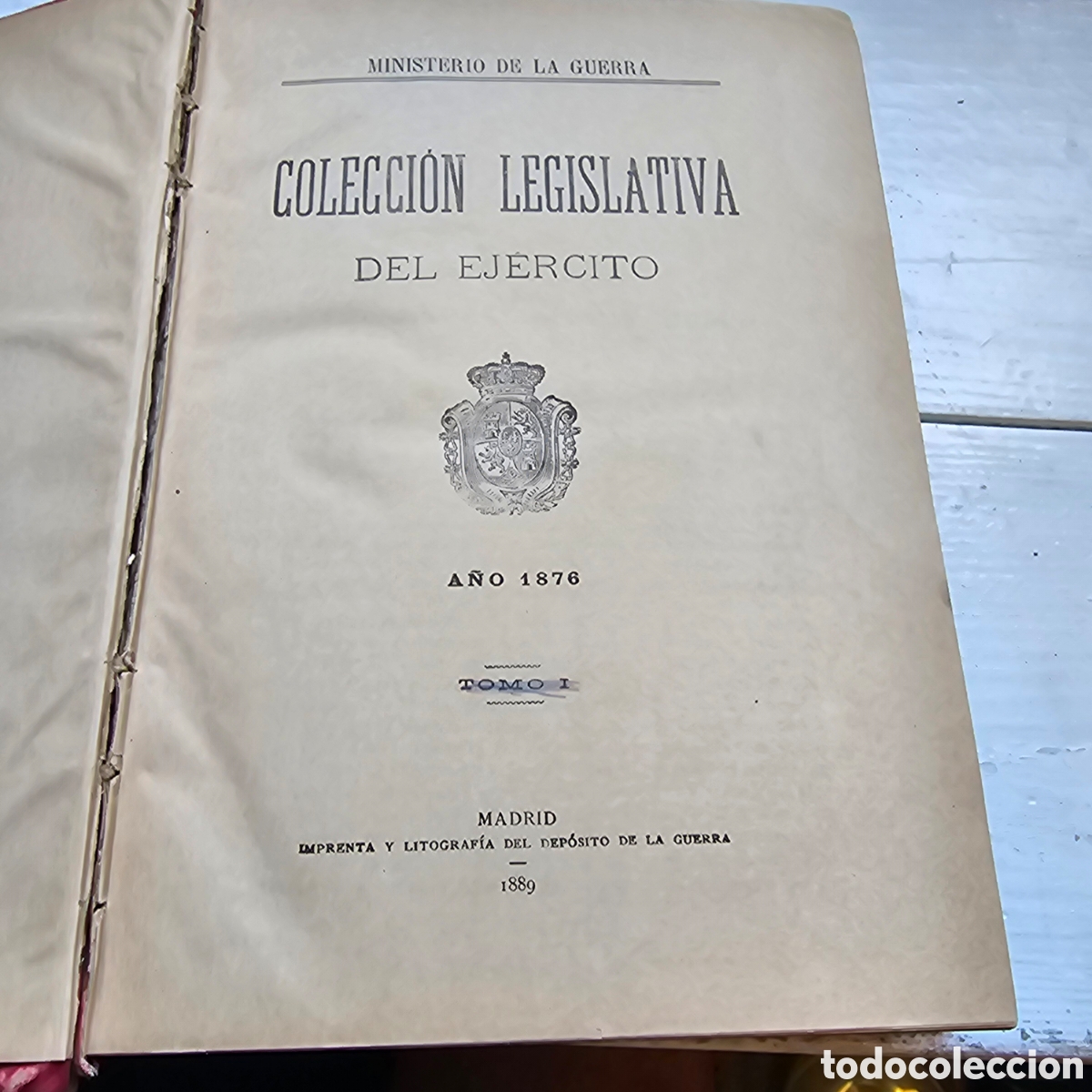 Libros de segunda mano: COLECCION LEGISLATIVA DEL EJERCITO, A&Ntilde;O 1876, TOMO 1, 1889 - Foto 3