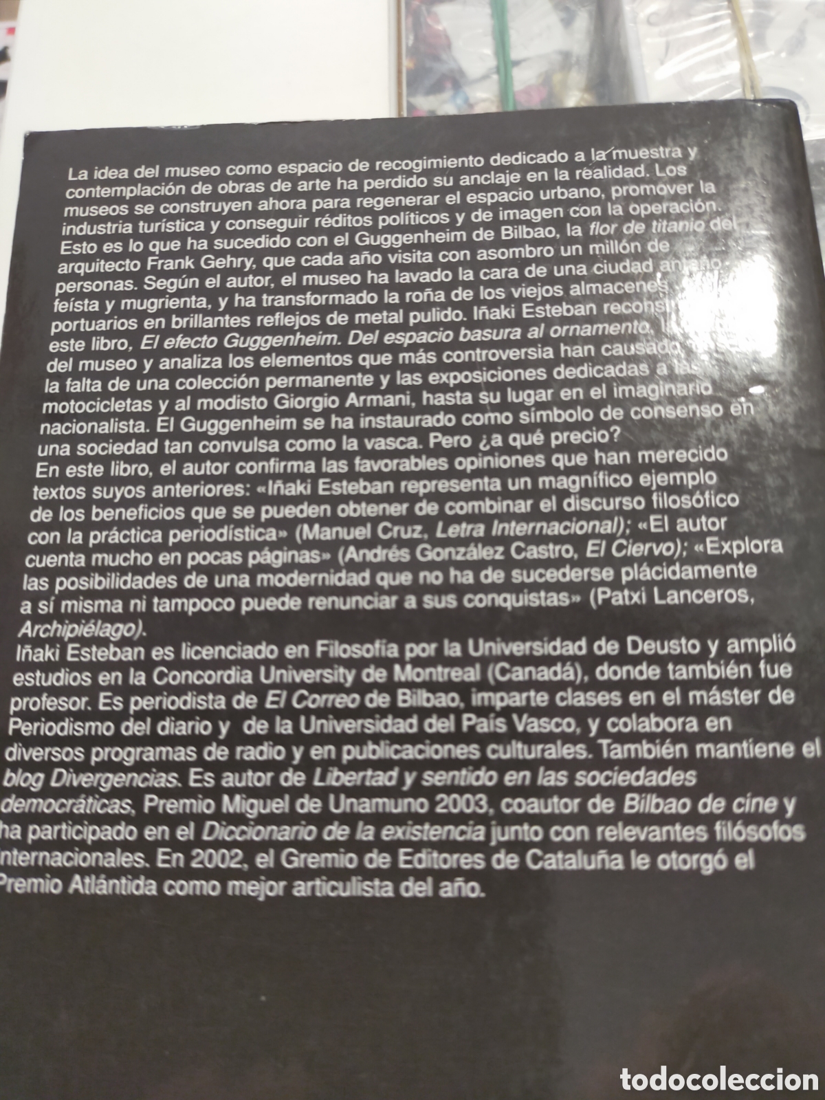 Libros de segunda mano: EL EFECTO GUGGENHEIM I&Ntilde;AKI ESTEBAN ANAGRAMA - Foto 2