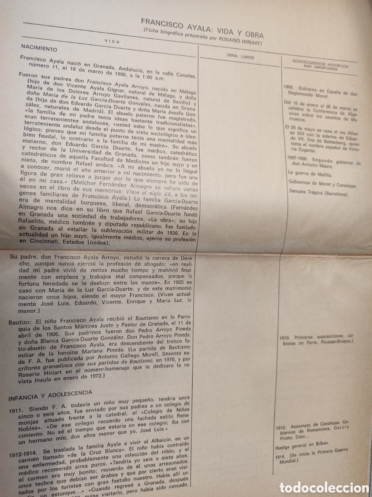Libros de segunda mano: CUADERNOS HISPANOAMERICANOS. 1977. Homenaje a Francisco Ayala - Foto 4