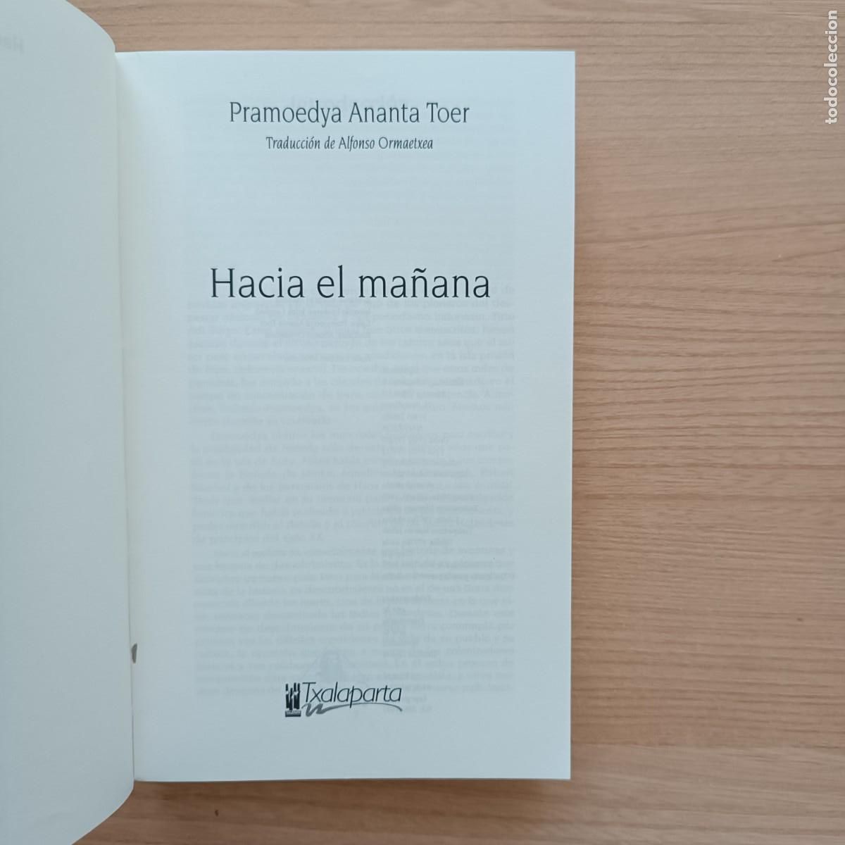 Libros de segunda mano: Hacia el ma&ntilde;ana - Pramoedya Ananta Toer - Foto 4
