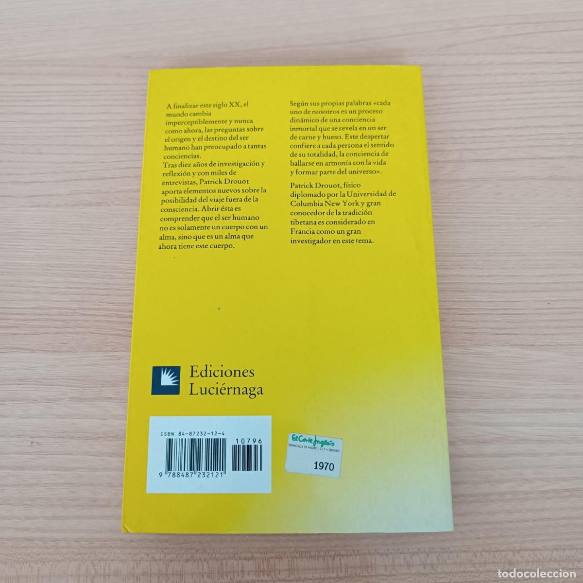 Libros de segunda mano: De vidas anteriores - Patrick Drouot. Luci&eacute;rnaga - Foto 2