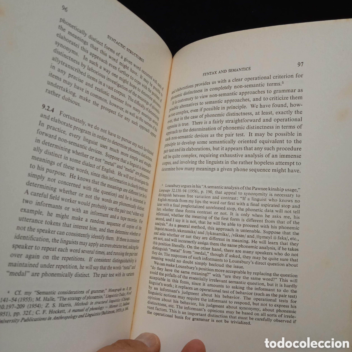 Libros de segunda mano: SYNTACTIC STRUCTURES - NOAM CHOMSKY - MOUTON 1978 #8801 - Foto 7