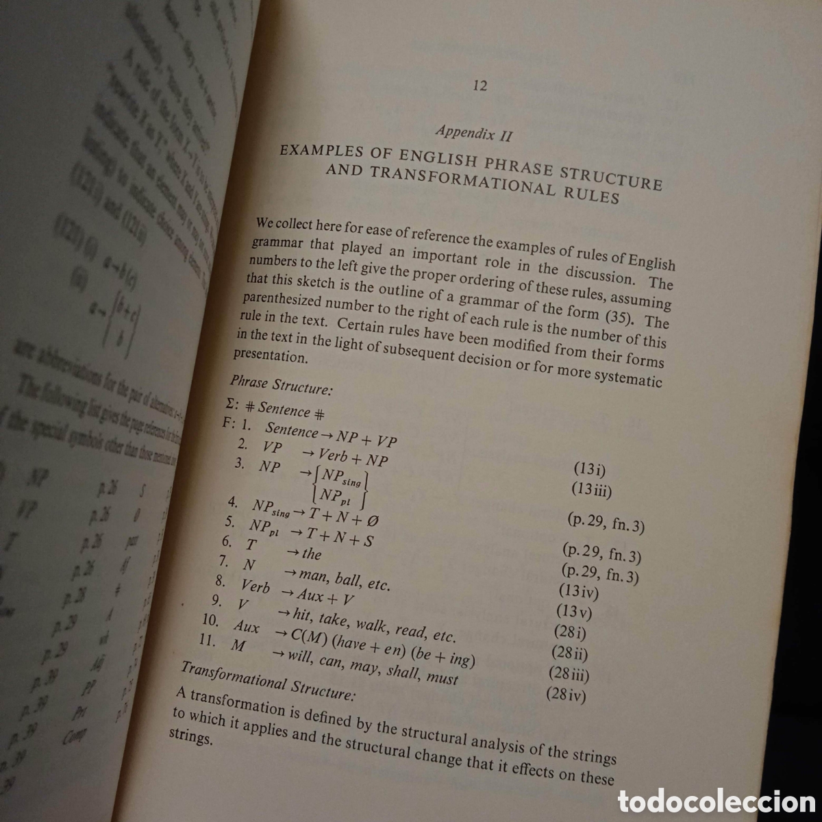 Libros de segunda mano: SYNTACTIC STRUCTURES - NOAM CHOMSKY - MOUTON 1978 #8801 - Foto 8