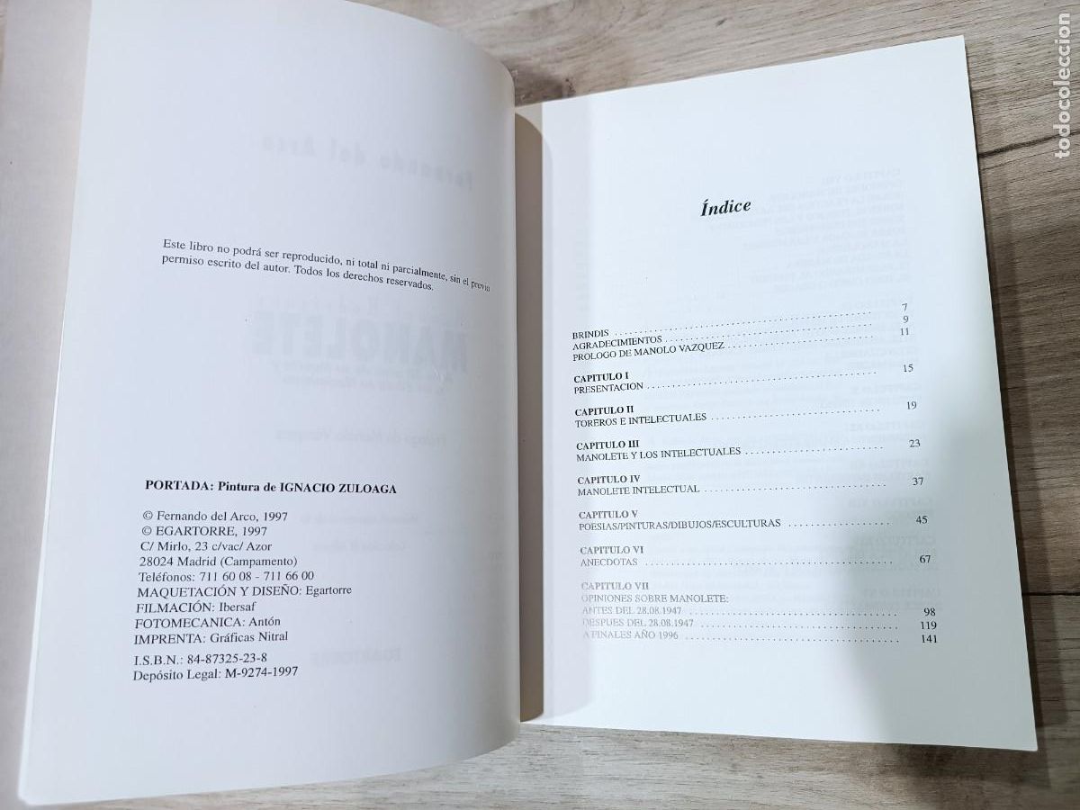 Libros de segunda mano: Manolete (Manuel Rodr&iacute;guez) con firma autor - Foto 3