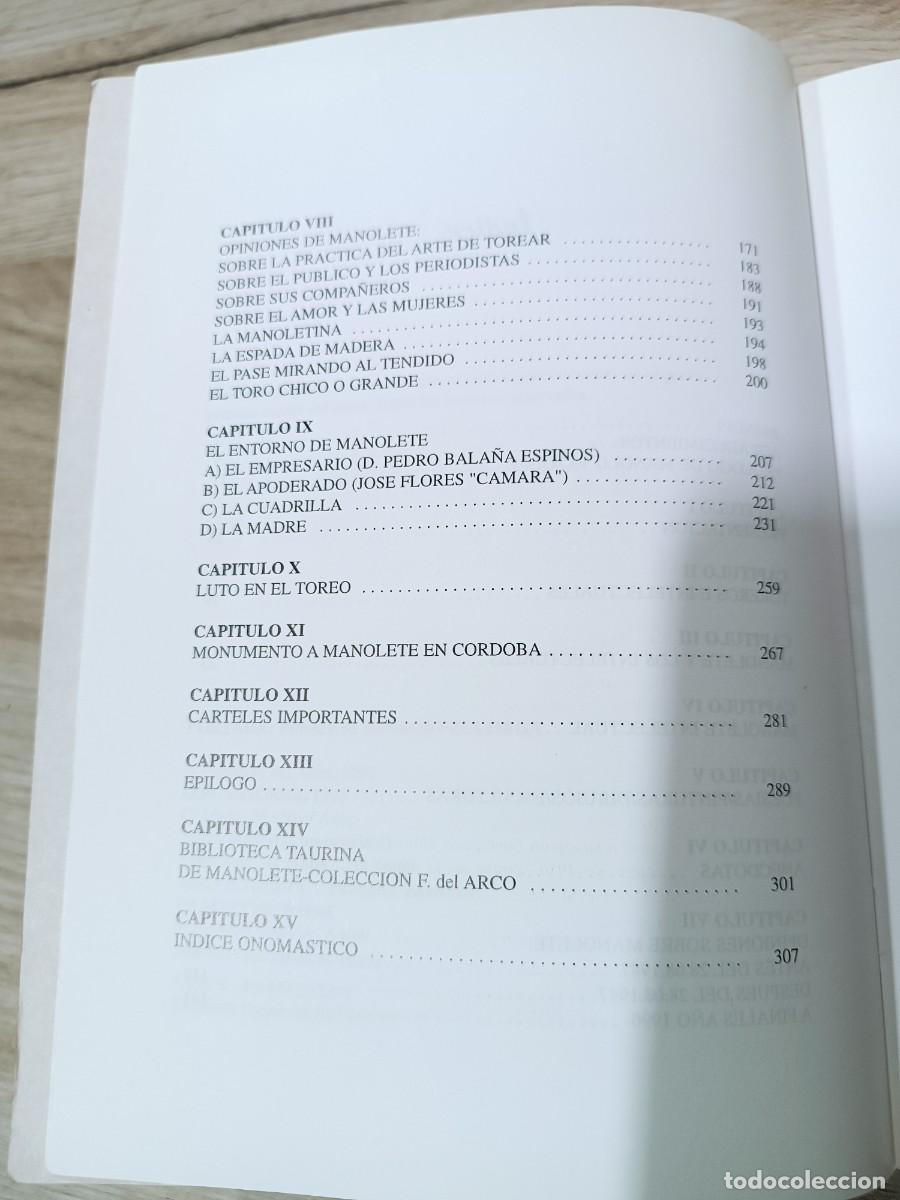 Libros de segunda mano: Manolete (Manuel Rodr&iacute;guez) con firma autor - Foto 4