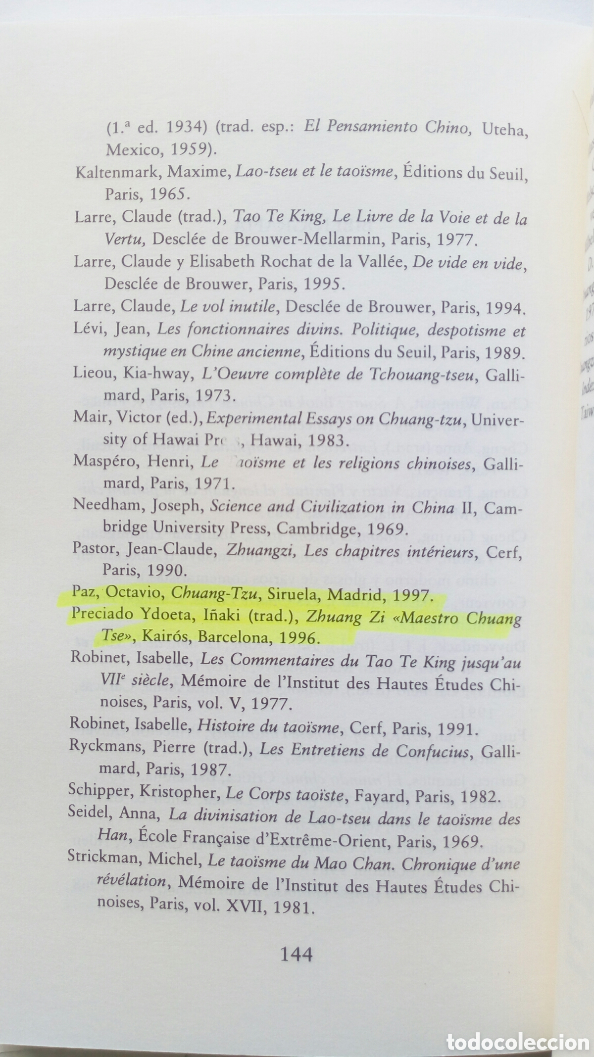Libros de segunda mano: Los Cap&iacute;tulos Interiores de Zhuang Zi. - Foto 6