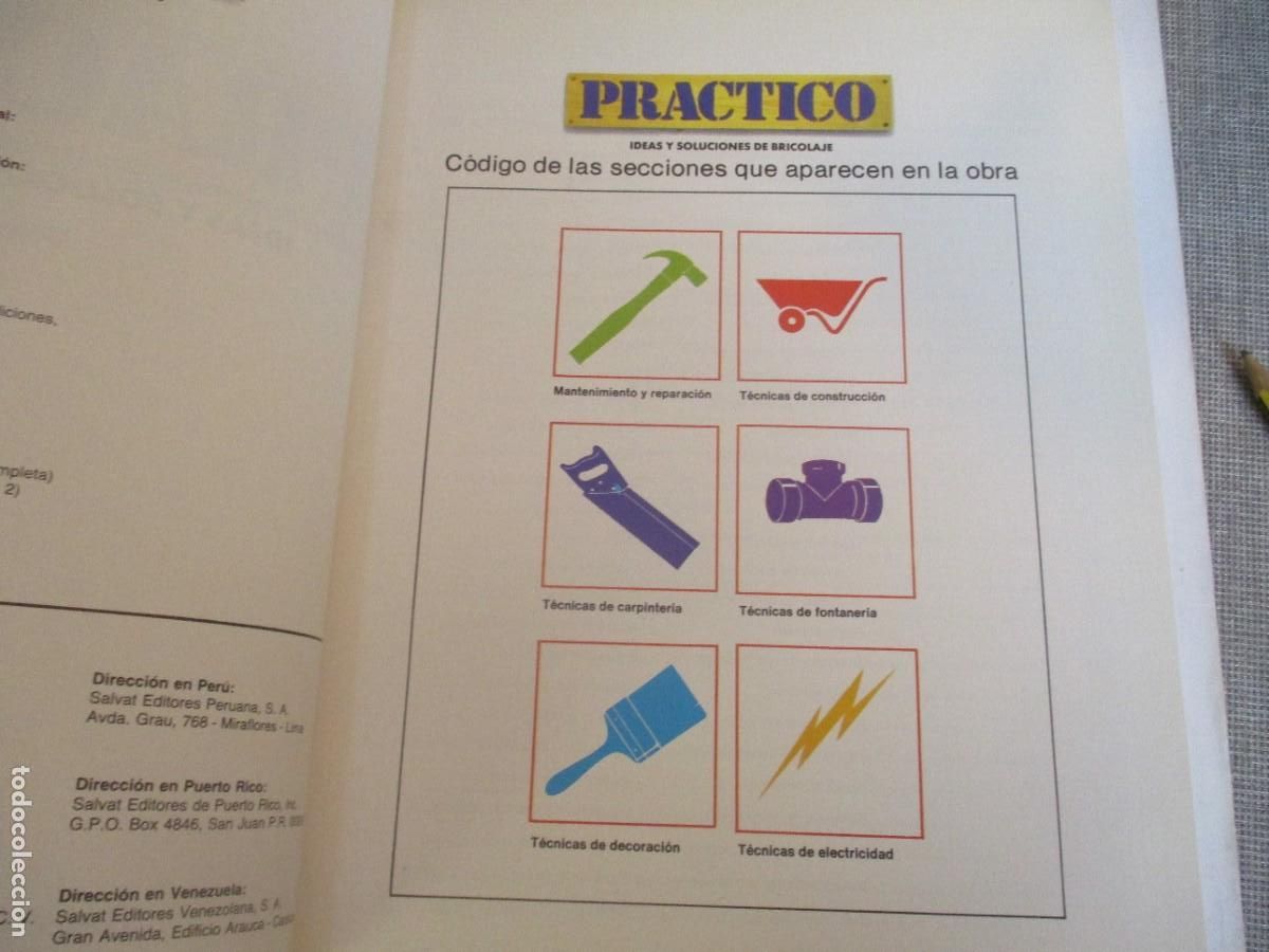 Libros de segunda mano: Practico . Ideas y soluciones de bricolaje (8 tomos, del 2 al 9 ) W29444 - Foto 2