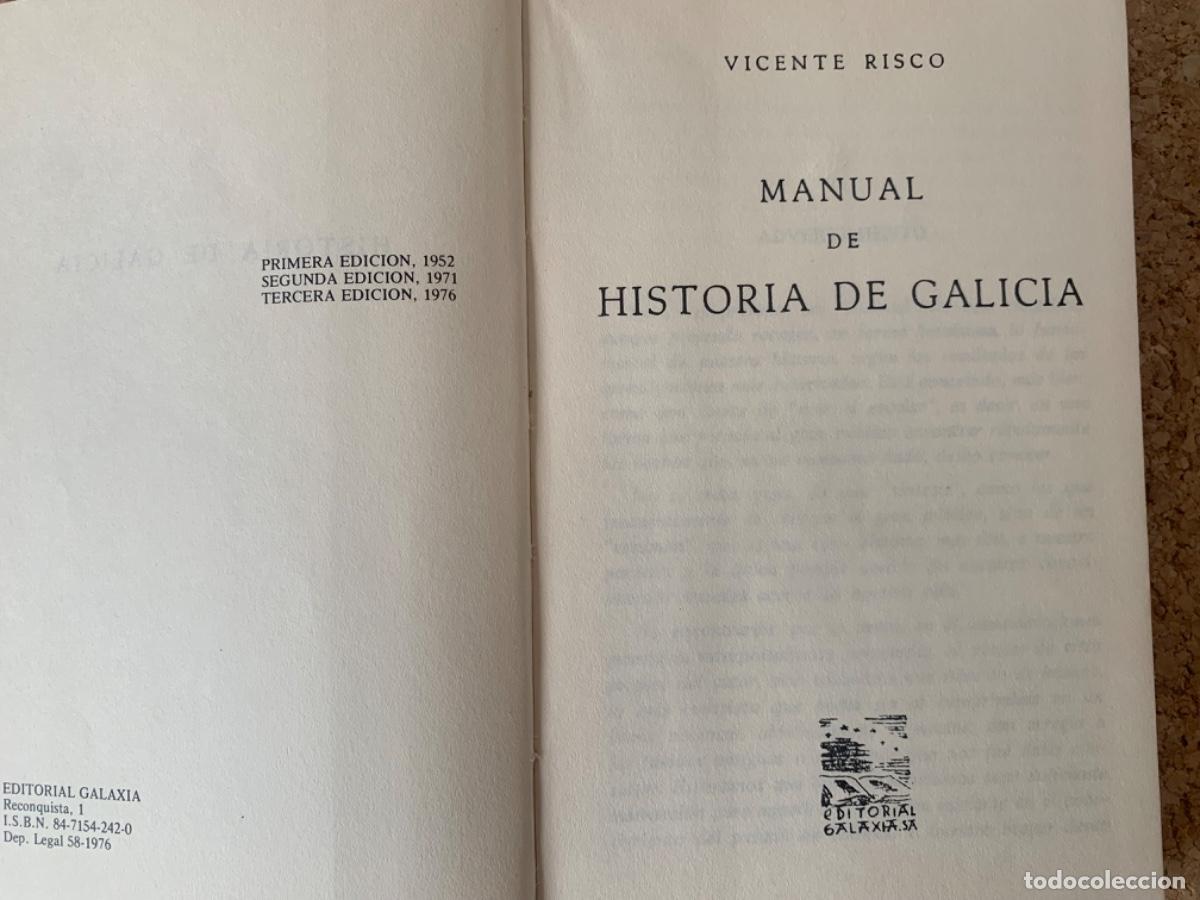 Libros de segunda mano: Historia de Galicia de Vicente Risco (Bols 36) - Foto 2