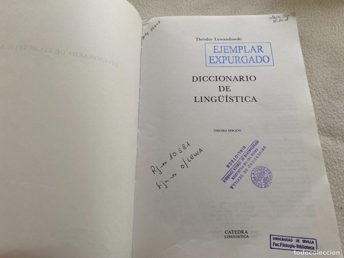 Libros de segunda mano: EDITORIAL CATEDRA - Diccionario de Ling&uuml;&iacute;stica de Theodor Lewandowski - Foto 4