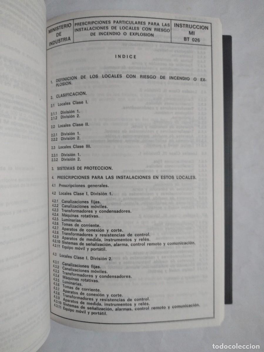 Libros de segunda mano: REGLAMENTO ELECTROT&Eacute;CNICO PARA BAJA TENSI&Oacute;N INSTRUCCIONES COMPLEMENTARIAS - Foto 3