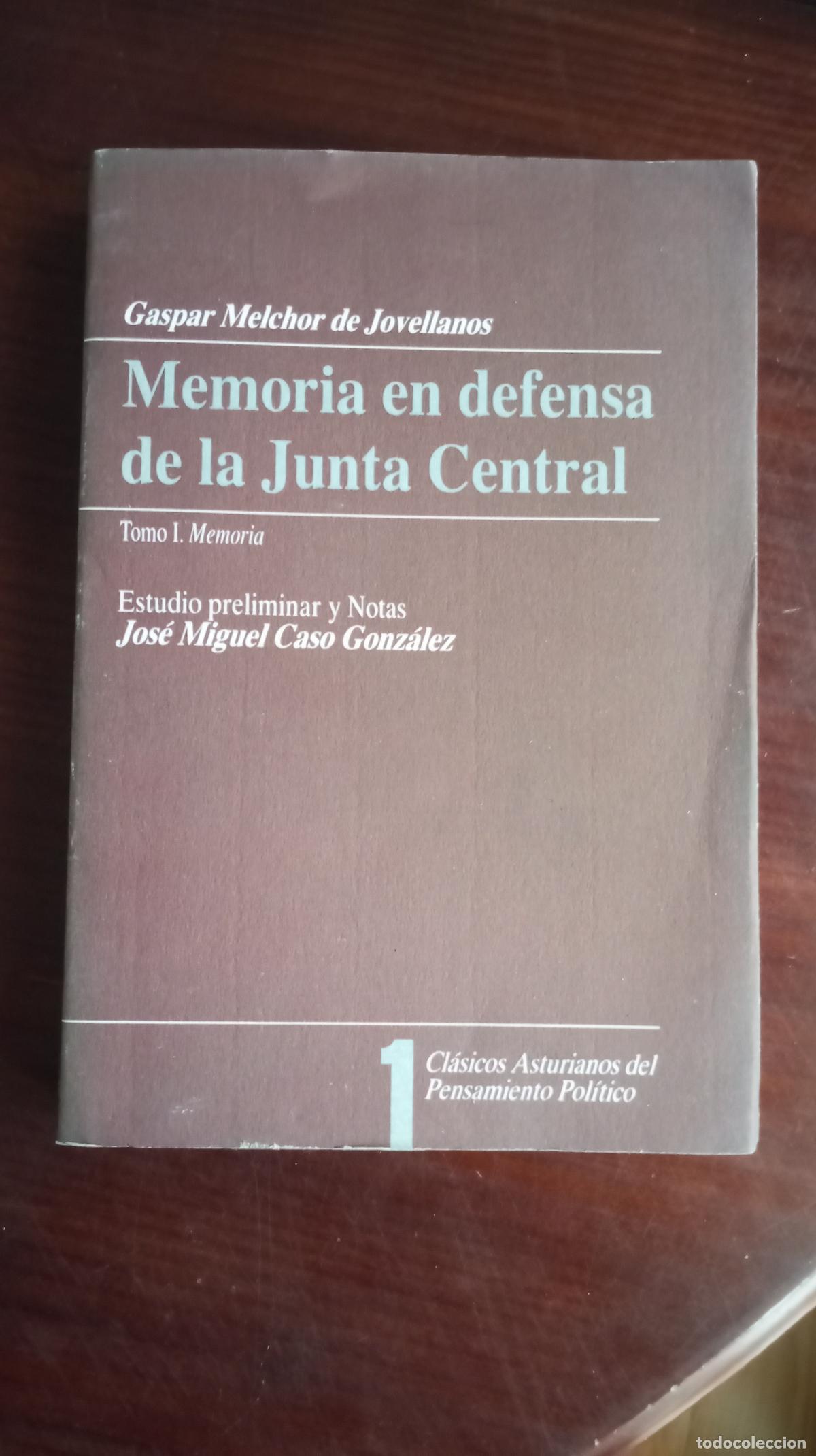 Libros de segunda mano: MEMORIA EN DEFENSA DE LA JUNTA CENTRAL TOMO I MEMORIA - Foto 1