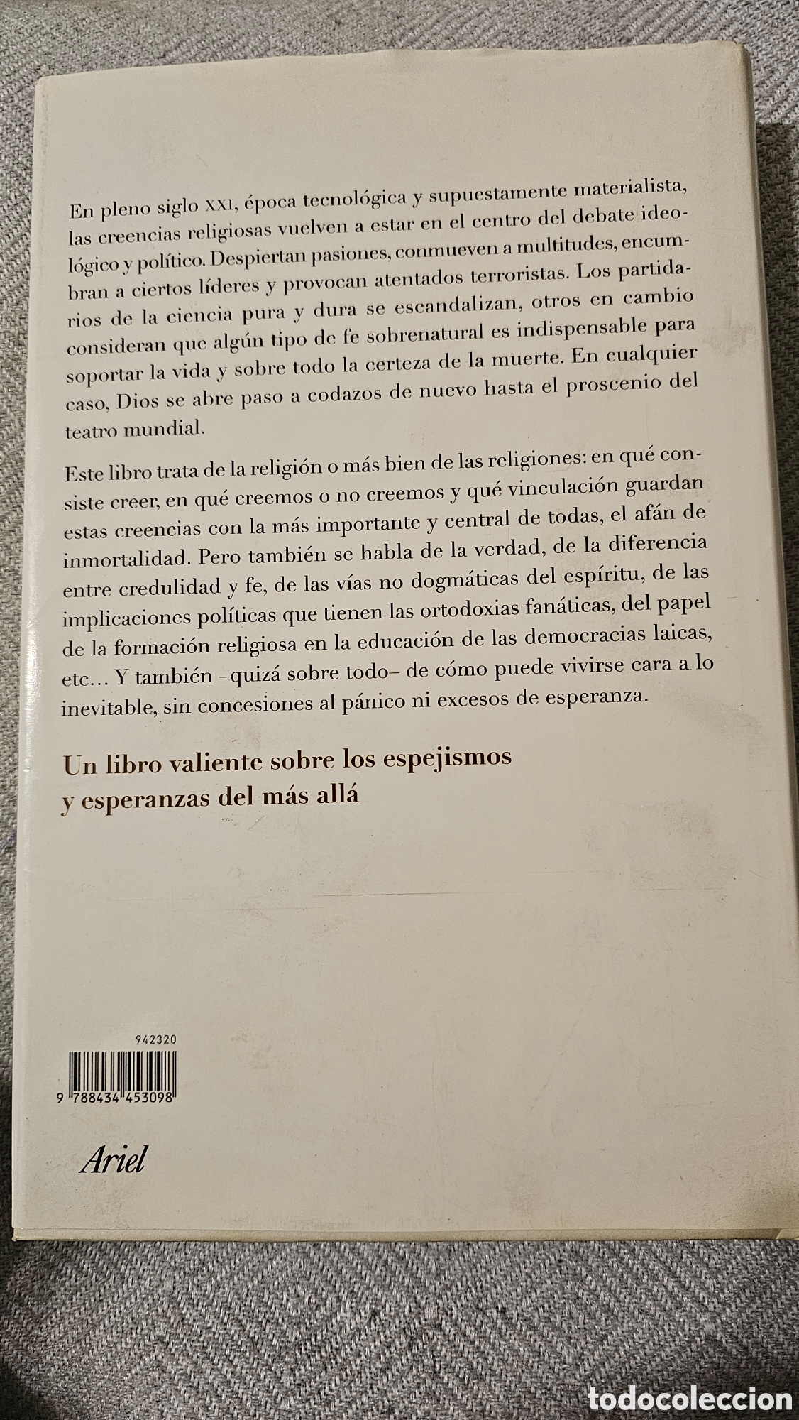 Libros de segunda mano: La vida eterna - Fernando Savater 2007 - Foto 2