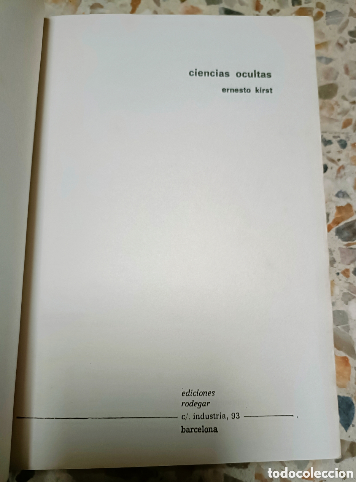 Libros de segunda mano: Libro Ciencias Ocultas Ernesto Kirt 1972 - Foto 3