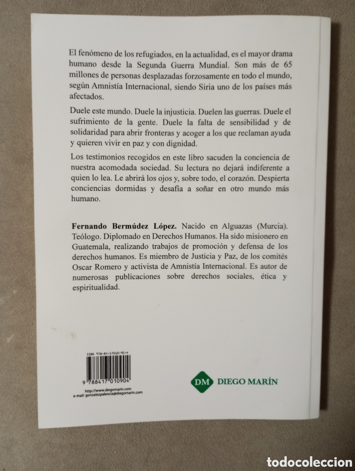 Libros de segunda mano: El grito de los refugiados Fernando Berm&uacute;dez - Foto 2