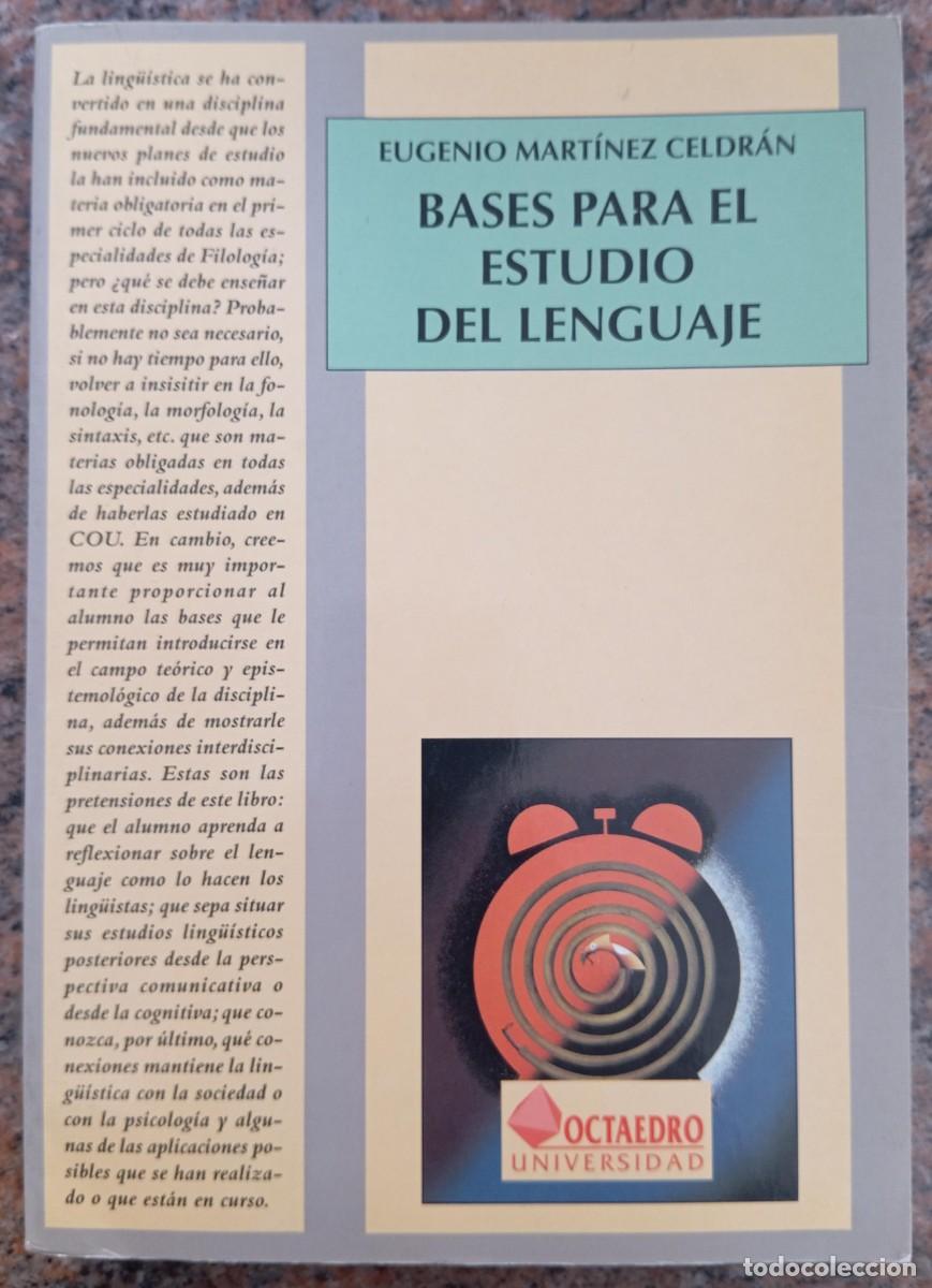 Libros de segunda mano: BASES PARA EL ESTUDIO DEL LENGUAJE - EUGENIO MARTINEZ - Foto 1