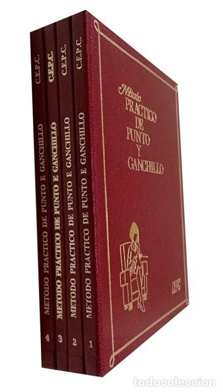 Libros de segunda mano: METODO PRACTICO DE PUNTO Y GANCHILLO. CORTE. CONFECCION. COSTURA. TEJIDOS. 4 TOMOS.