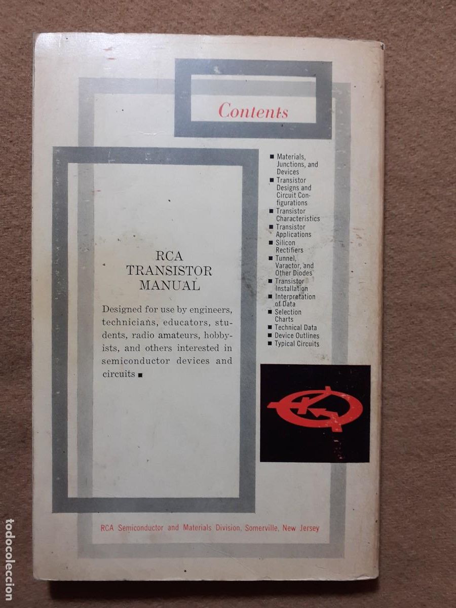 Libros de segunda mano: RCA TRANSISTOR MANUAL. SILICON RECTIFIERS AND DIODES. TECHNICAL SERIES. ELECTR&Oacute;NICA. TRANSISTORES - Foto 2