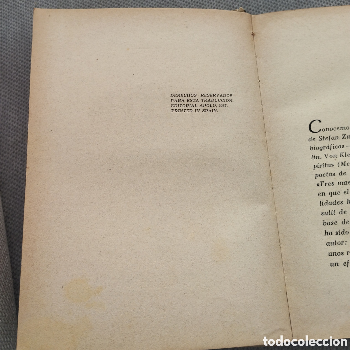 Libros de segunda mano: Amok - Stefan Zweig - 1937. - Foto 2