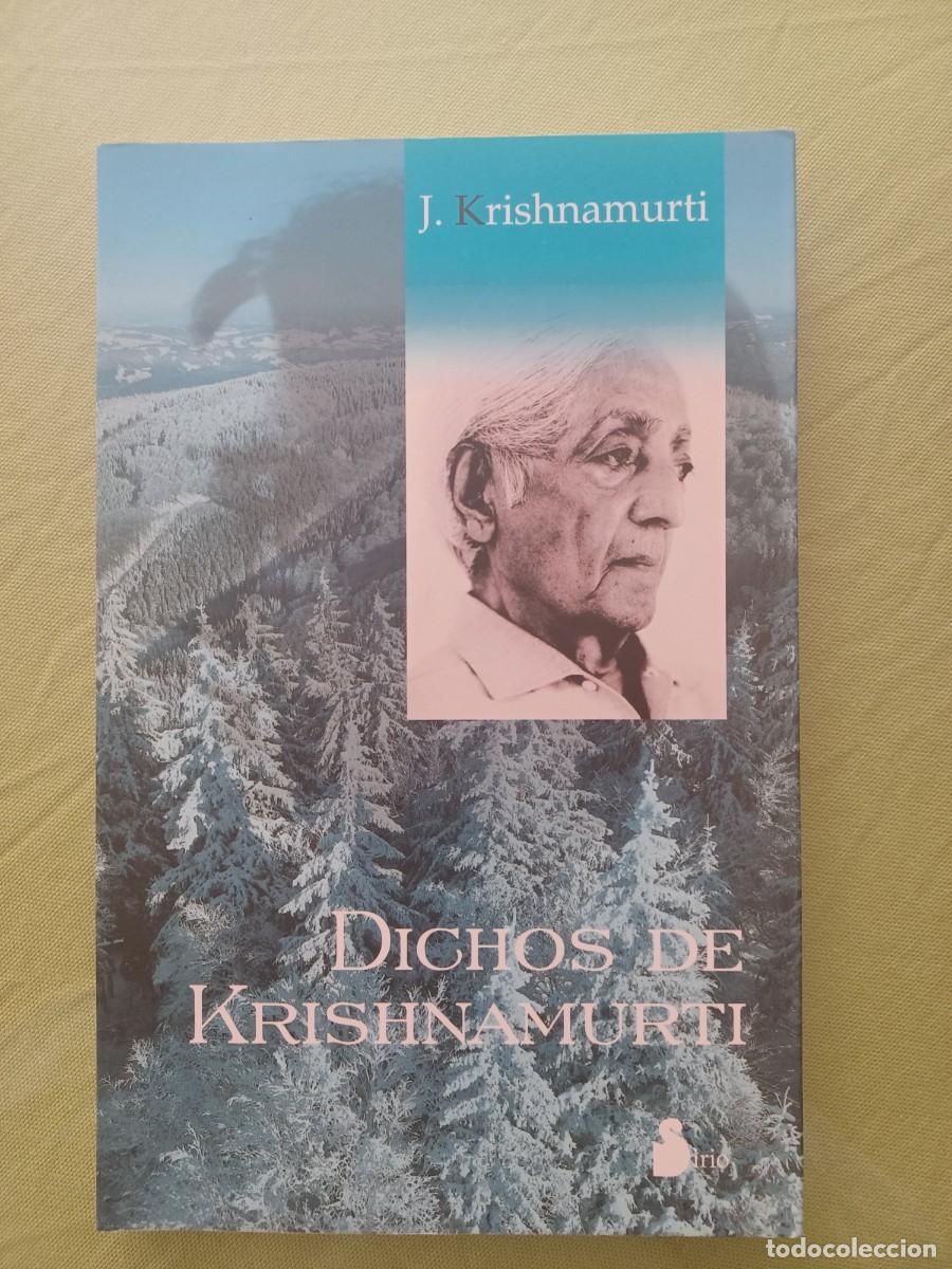 Libros de segunda mano: DICHOS DE KRISHNAMURTI. - Foto 1