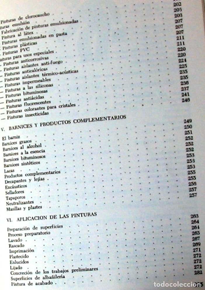 Libros de segunda mano: C&Oacute;MO PINTAR Y EMPAPELAR - JUAN DE CUSA - ED. CEAC 1972 - VER INDICE - Foto 4