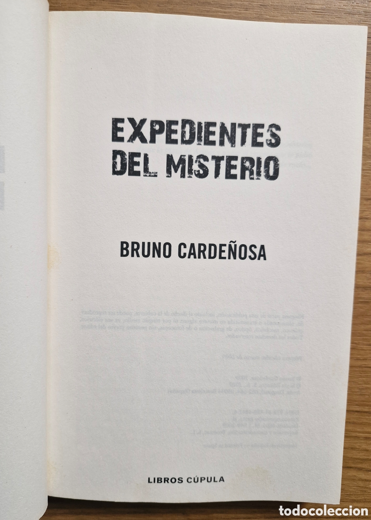 Libros de segunda mano: EXPEDIENTES DEL MISTERIO - Bruno Carde&ntilde;osa - Foto 3