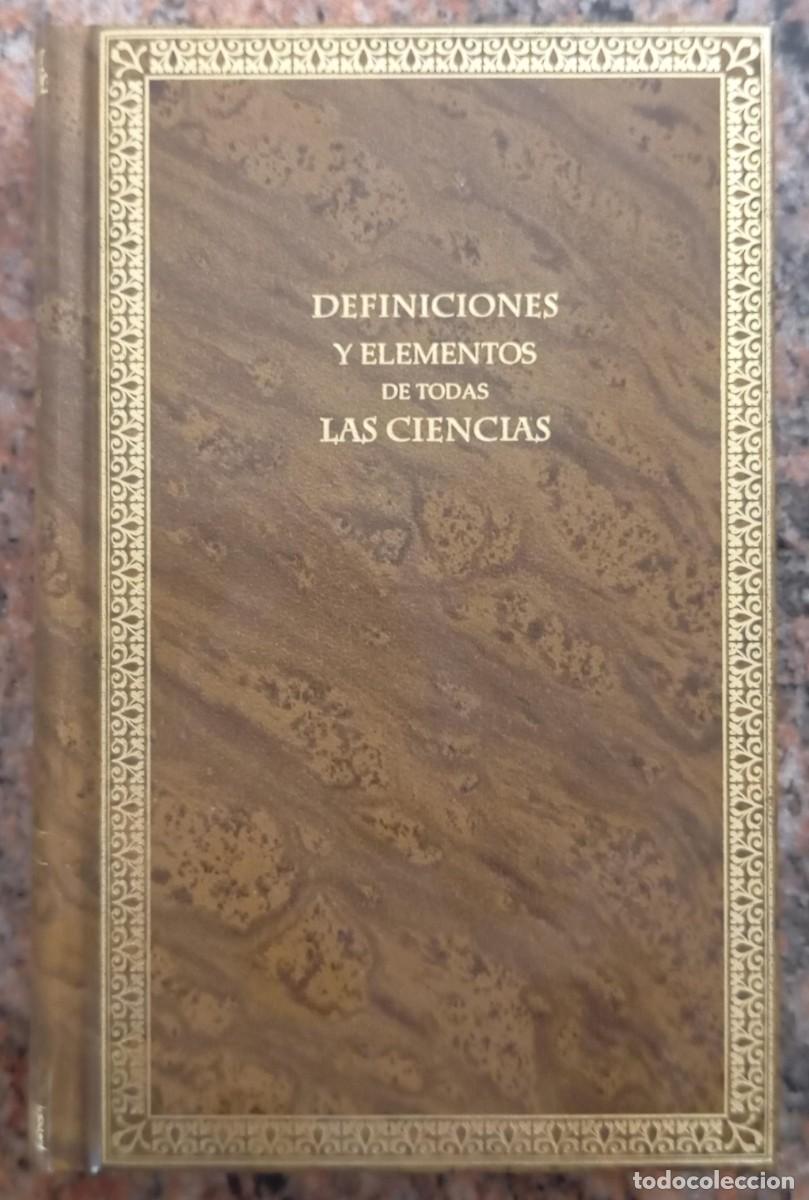 Libros de segunda mano: DEFINICIONES Y ELEMENTOS DE TODAS LAS CIENCIAS - Foto 1
