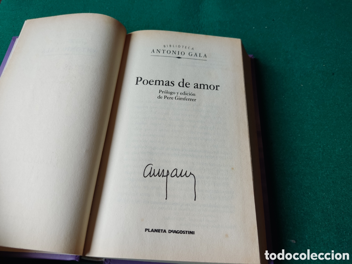 Libros de segunda mano: Libro poemas de amor, Antonio Gala - Foto 3