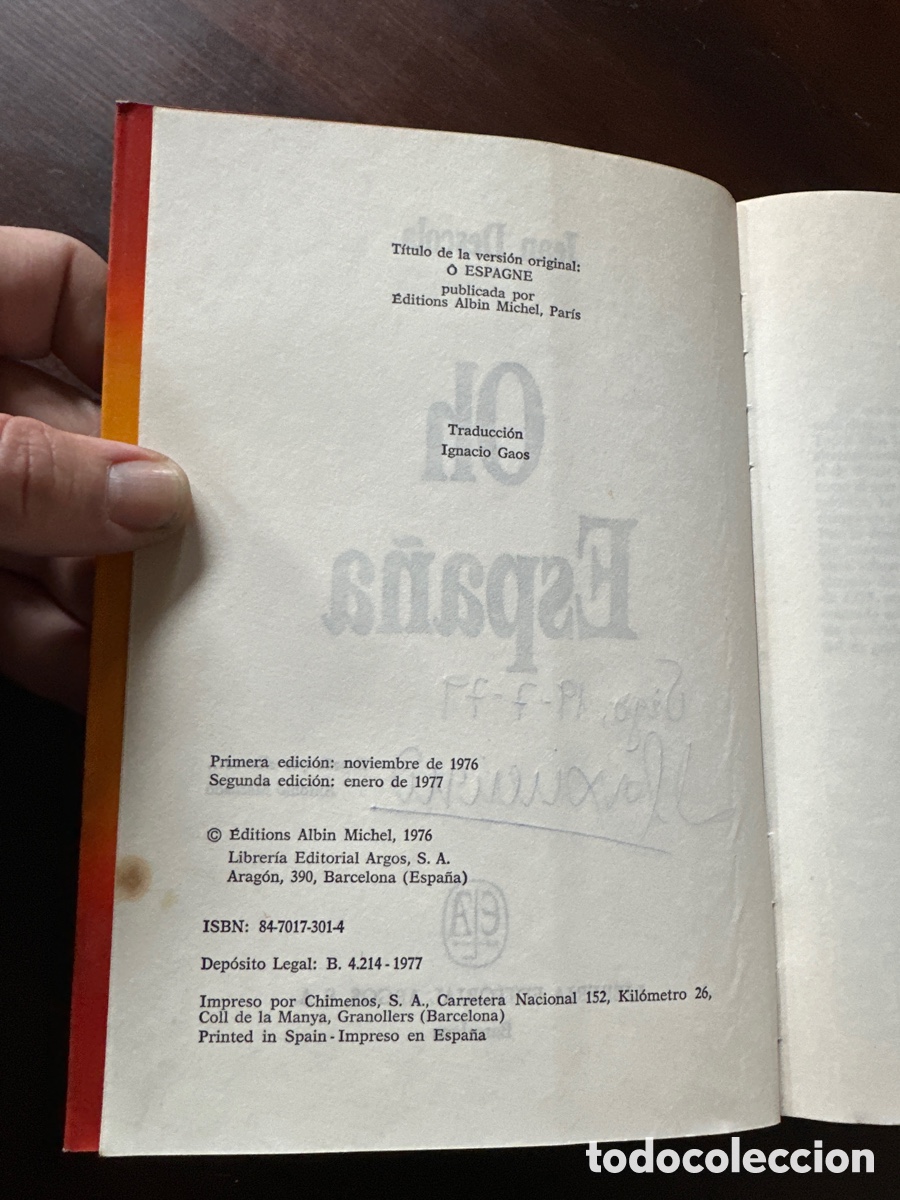 Libros de segunda mano: OH ESPA&Ntilde;A / JEAN DESCOLA / ARGOS VERGARA - Foto 3