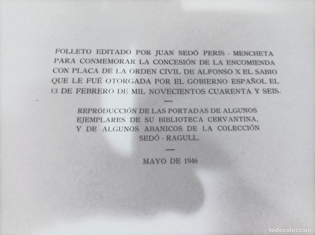 Libros de segunda mano: LIBROS Y ABANICOS, BARCELONA,1946,65 PAGINAS. - Foto 3
