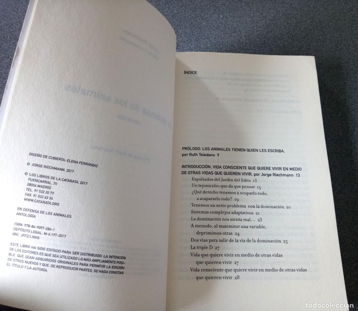 Libros de segunda mano: En Defensa De Los Animales Jorge Riechmann - Foto 4