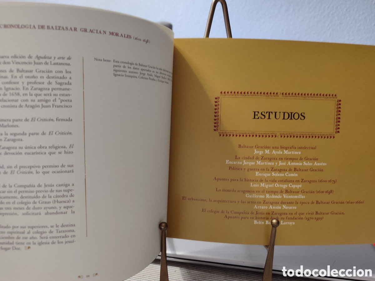 Libros de segunda mano: ZARAGOZA EN LA &Eacute;POCA DE BALTASAR GRACI&Aacute;N - Foto 2