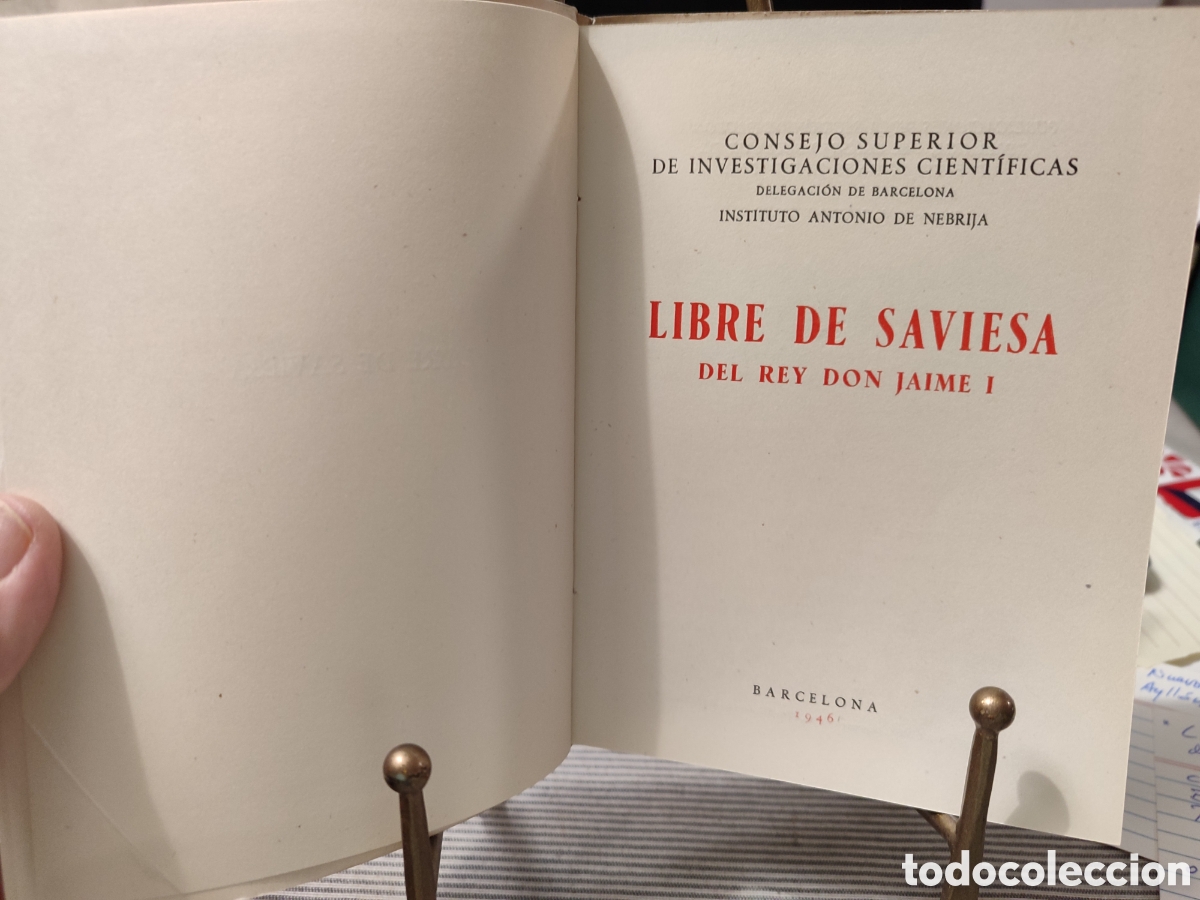 Libros de segunda mano: LIBRE DE SAVIESA DEL REY DON JAIME I. 1946 - Foto 3