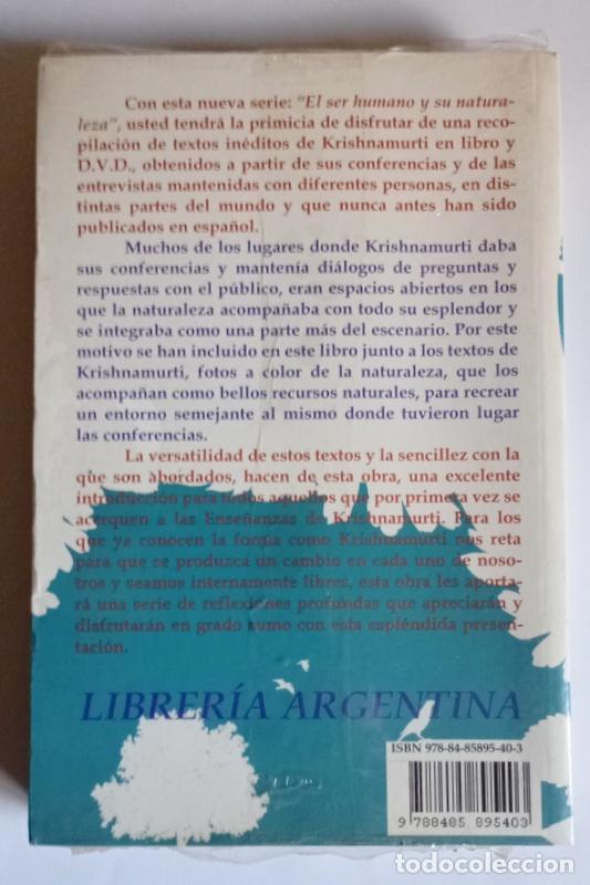 Libros de segunda mano: LA RELACION Y EL APEGO - J. KRISHNAMURTI - LIBRO + DVD - NUEVO - Foto 2