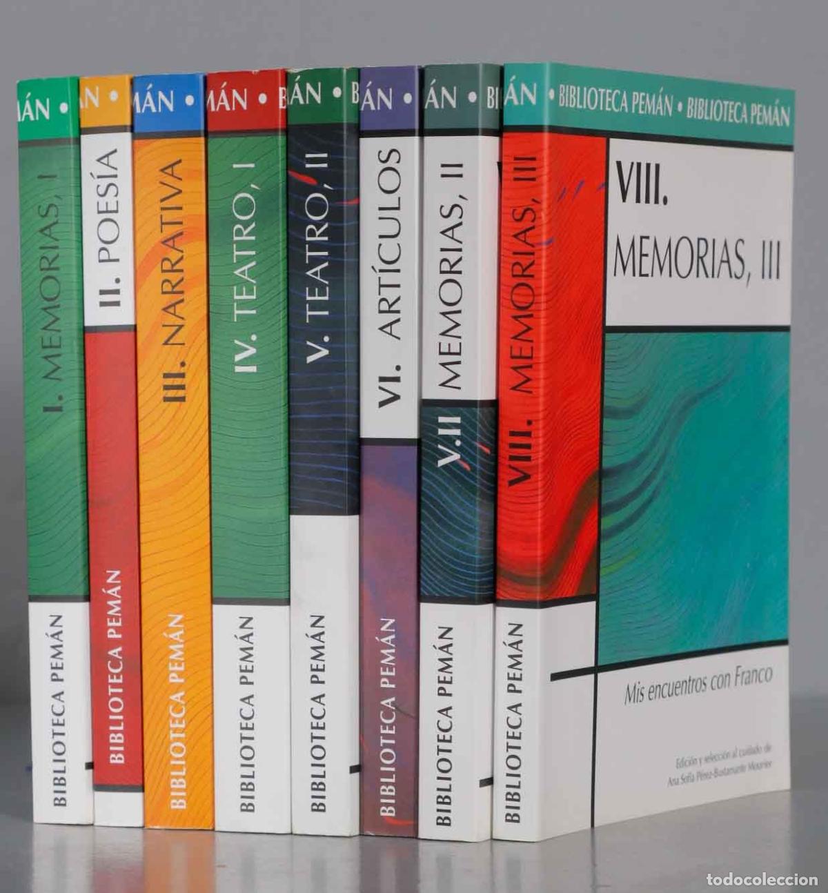Libros de segunda mano: BIBLIOTECA PEMAN. OBRAS COMPLETAS. 8 TOMOS - Foto 1
